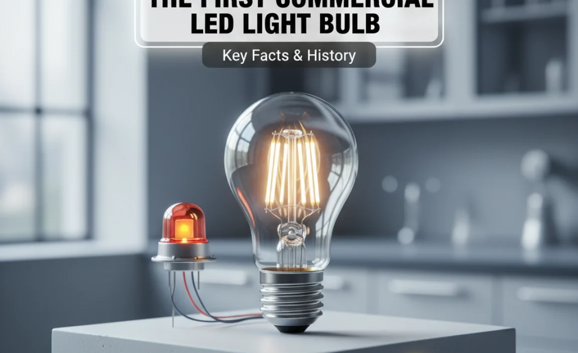 The First Commercial LED Light Bulb