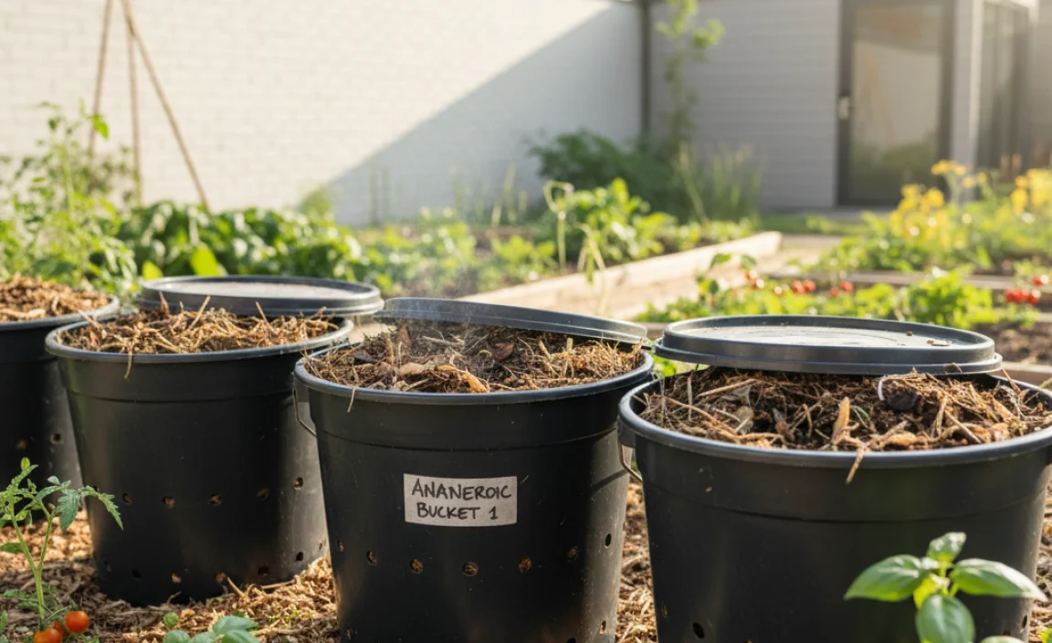 The Genius (and Cheap!) Anaerobic Composting Method: The &ldquo;No-Dig&rdquo; Bucket System