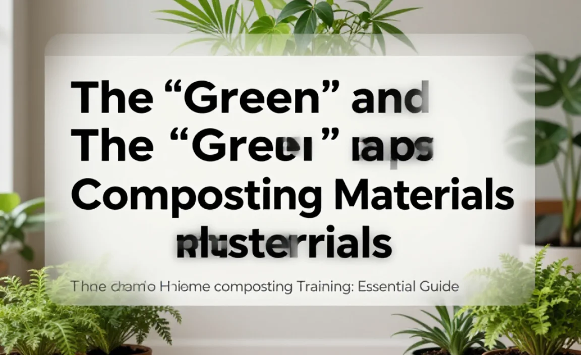 The &ldquo;Green&rdquo; and &ldquo;Brown&rdquo; Basics: Composting Materials