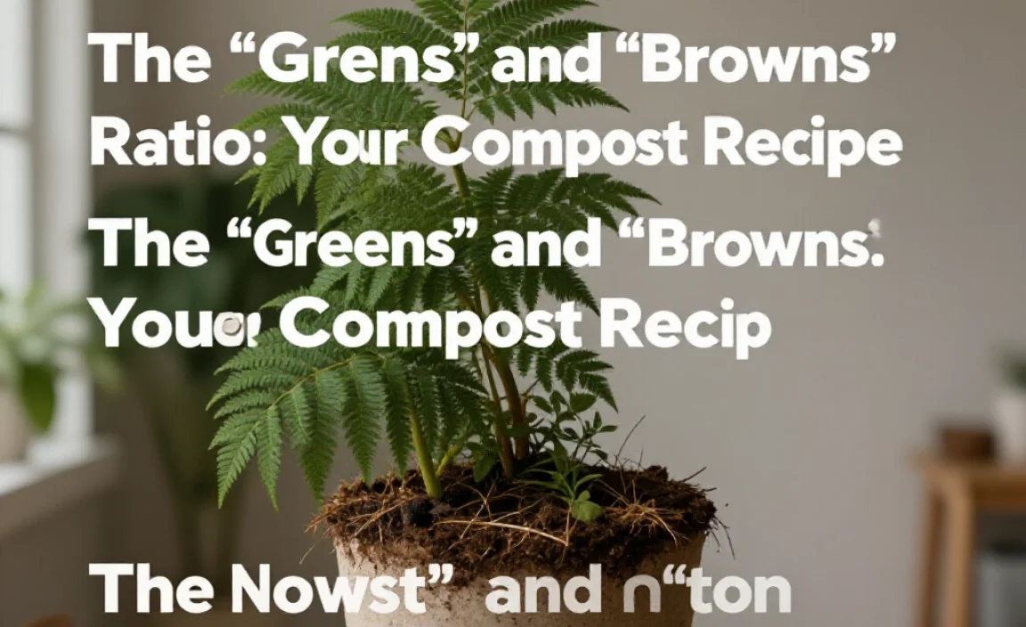 The &ldquo;Greens&rdquo; and &ldquo;Browns&rdquo; Ratio: Your Compost Recipe