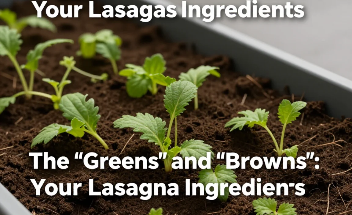 The &ldquo;Greens&rdquo; and &ldquo;Browns&rdquo;: Your Lasagna Ingredients