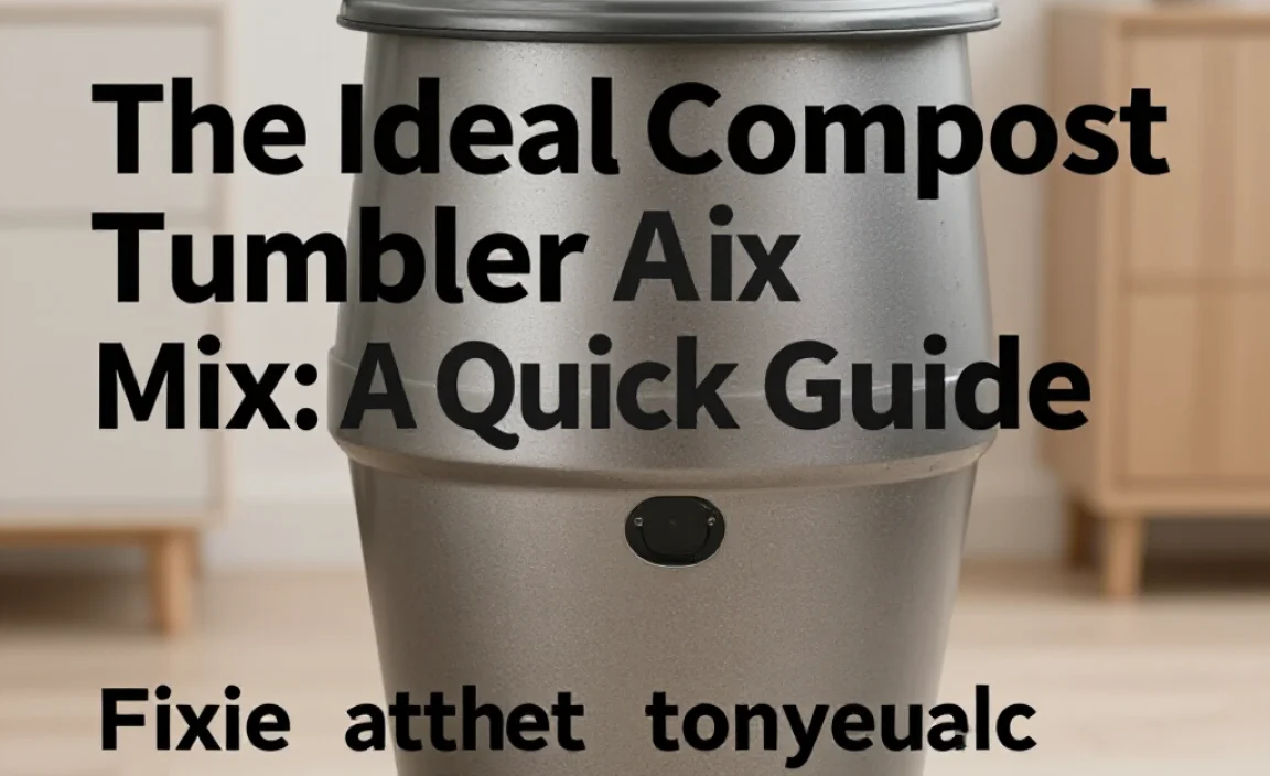 The Ideal Compost Tumbler Mix: A Quick Guide