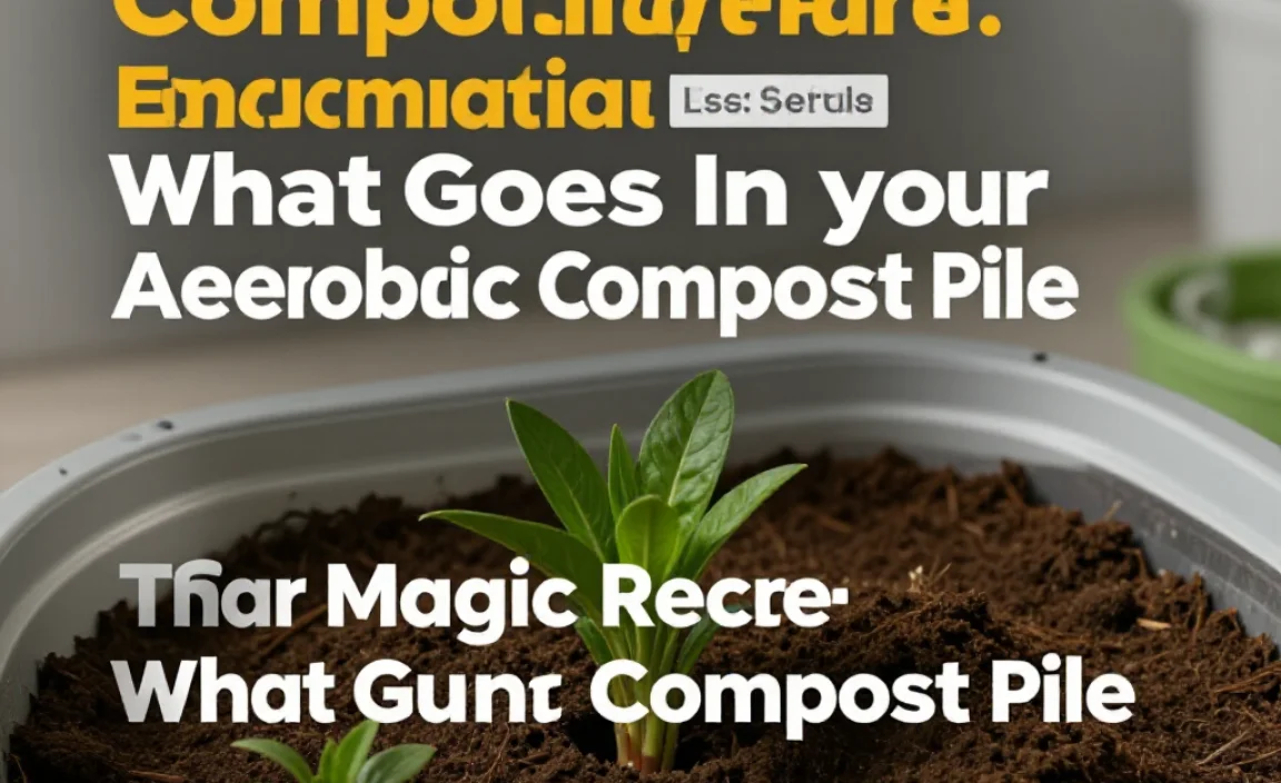 The Magic Recipe: What Goes In Your Aerobic Compost Pile
