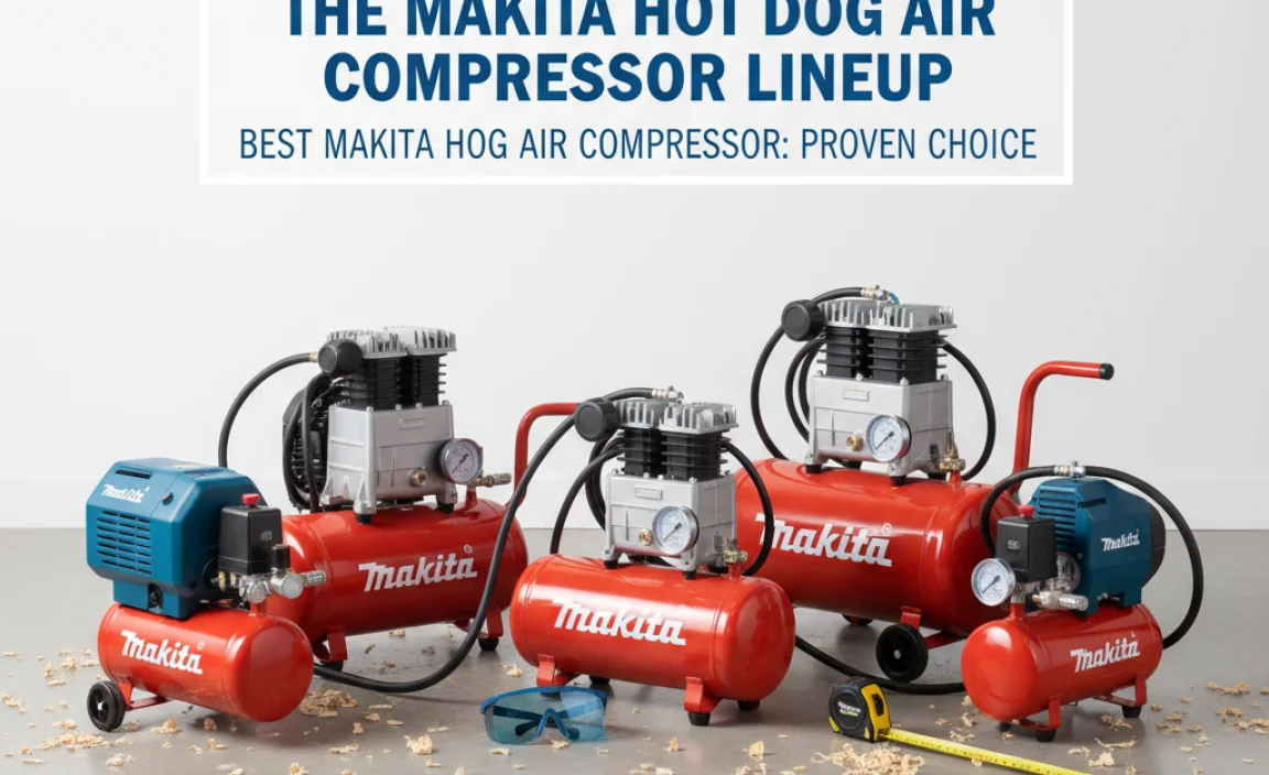 The Makita Hot Dog Air Compressor Lineup