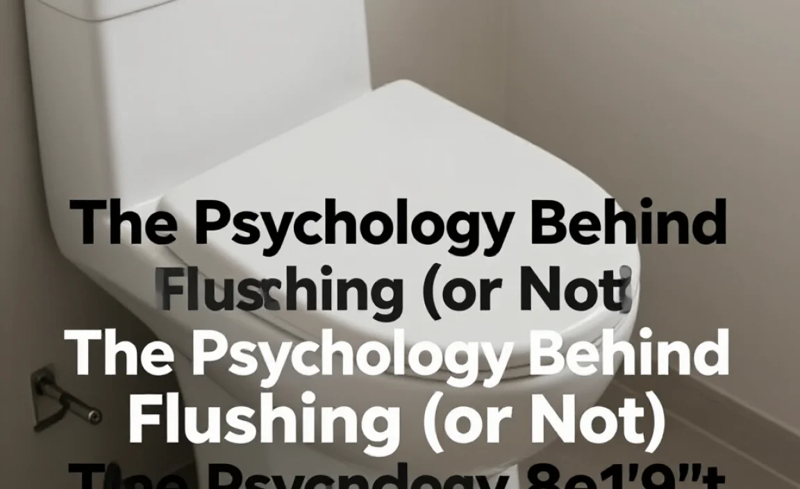 The Psychology Behind Flushing (or Not)
