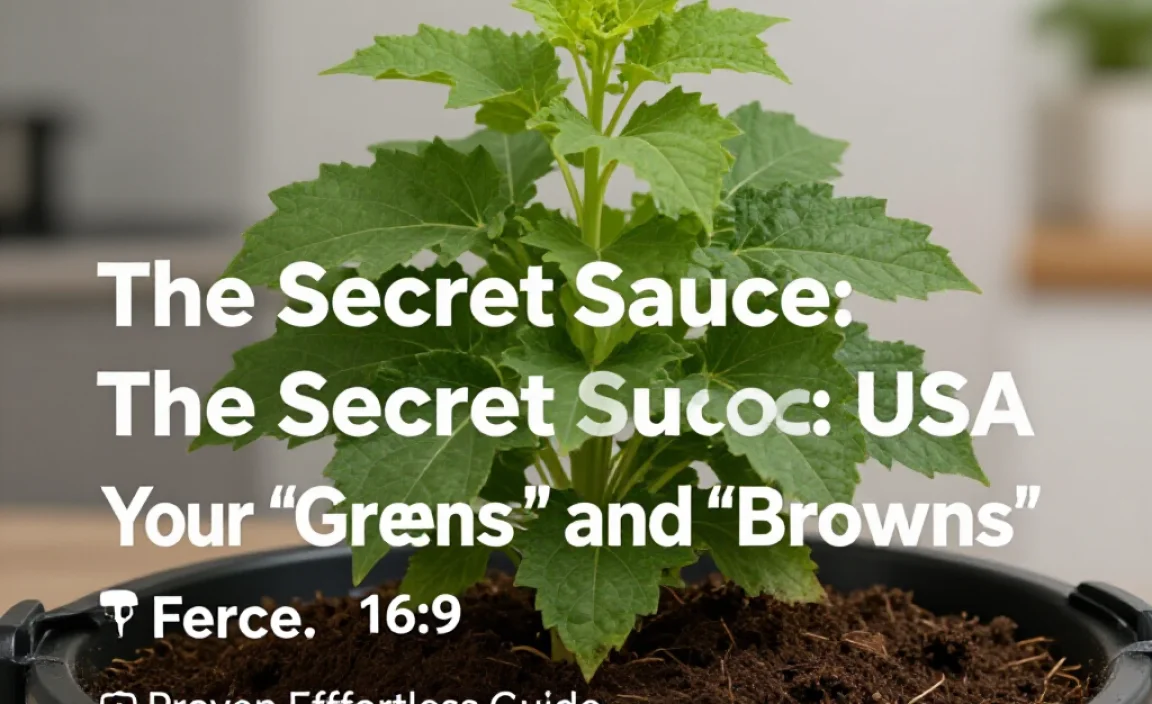 The Secret Sauce: Your &ldquo;Greens&rdquo; and &ldquo;Browns&rdquo;