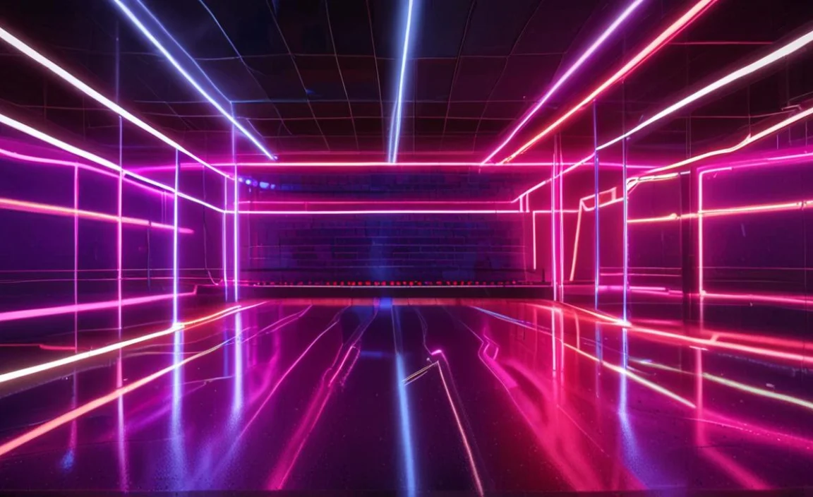 The Spectrum of Neon Light Colors