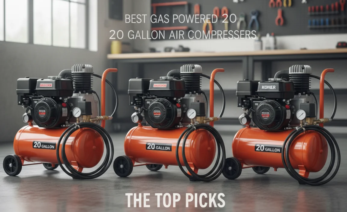 The Top Picks: Best Gas Powered 20 Gallon Air Compressors