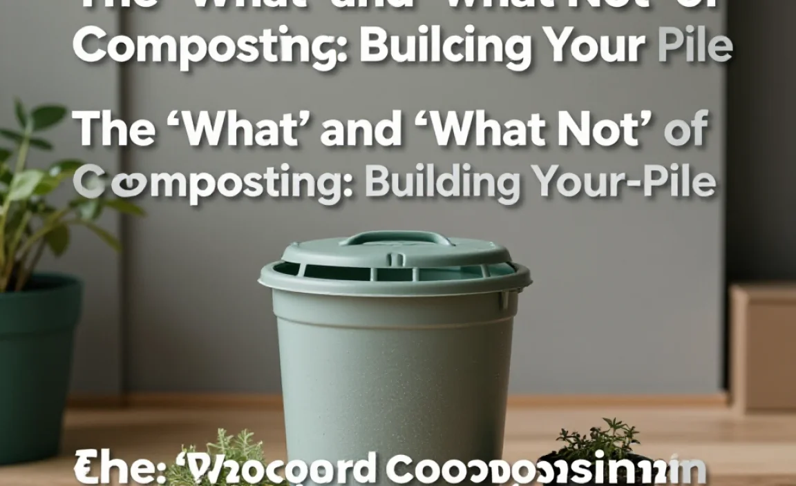 The &lsquo;What&rsquo; and &lsquo;What Not&rsquo; of Composting: Building Your Pile