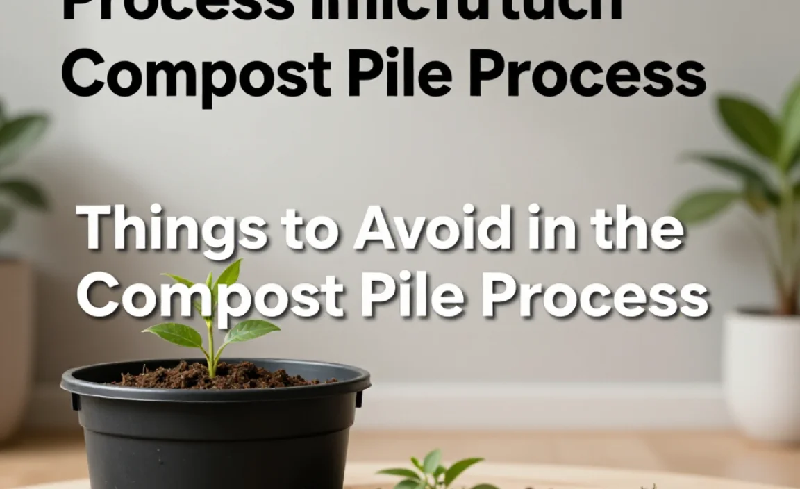 Things to Avoid in the Compost Pile Process