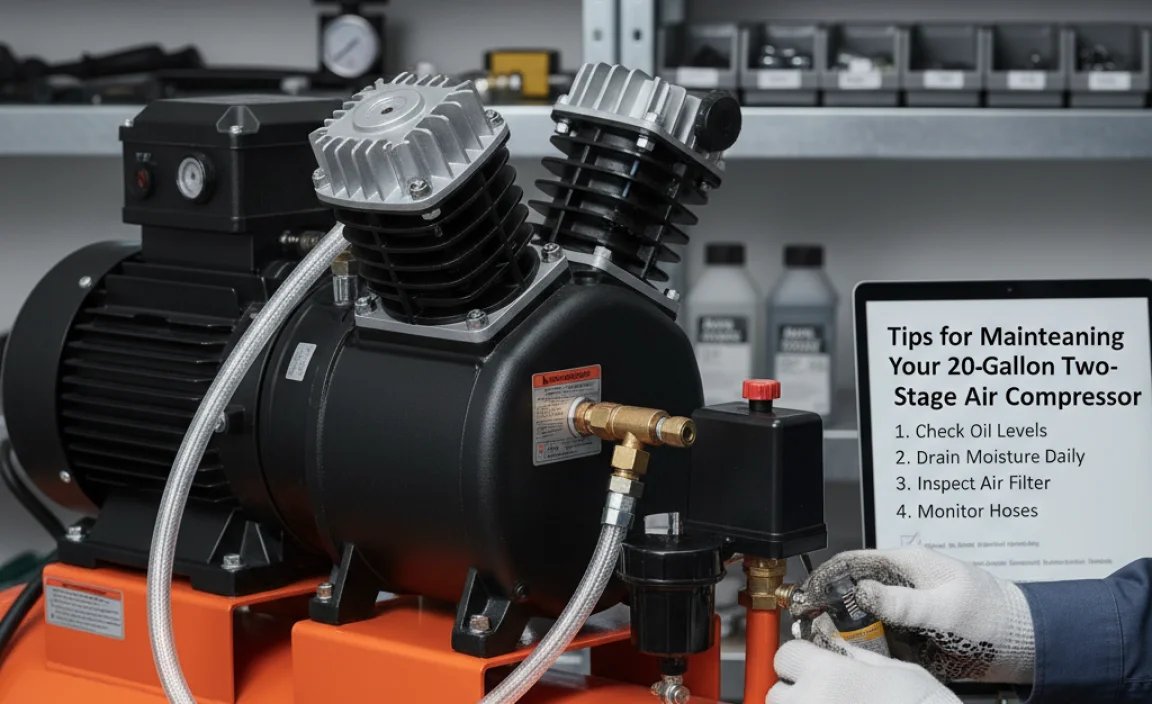 Tips for Maintaining Your 20-Gallon Two-Stage Air Compressor