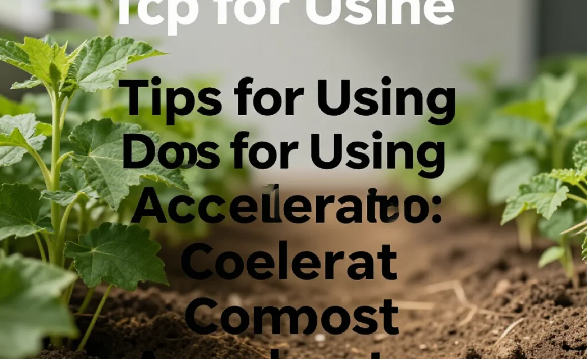 Tips for Using Compost Accelerators