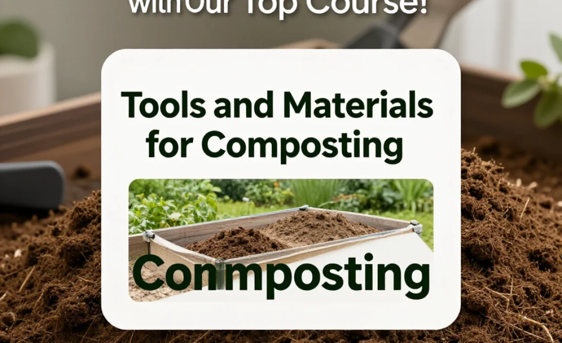 Tools and Materials for Composting