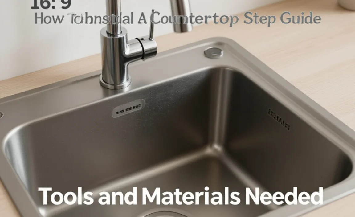 Tools and Materials Needed