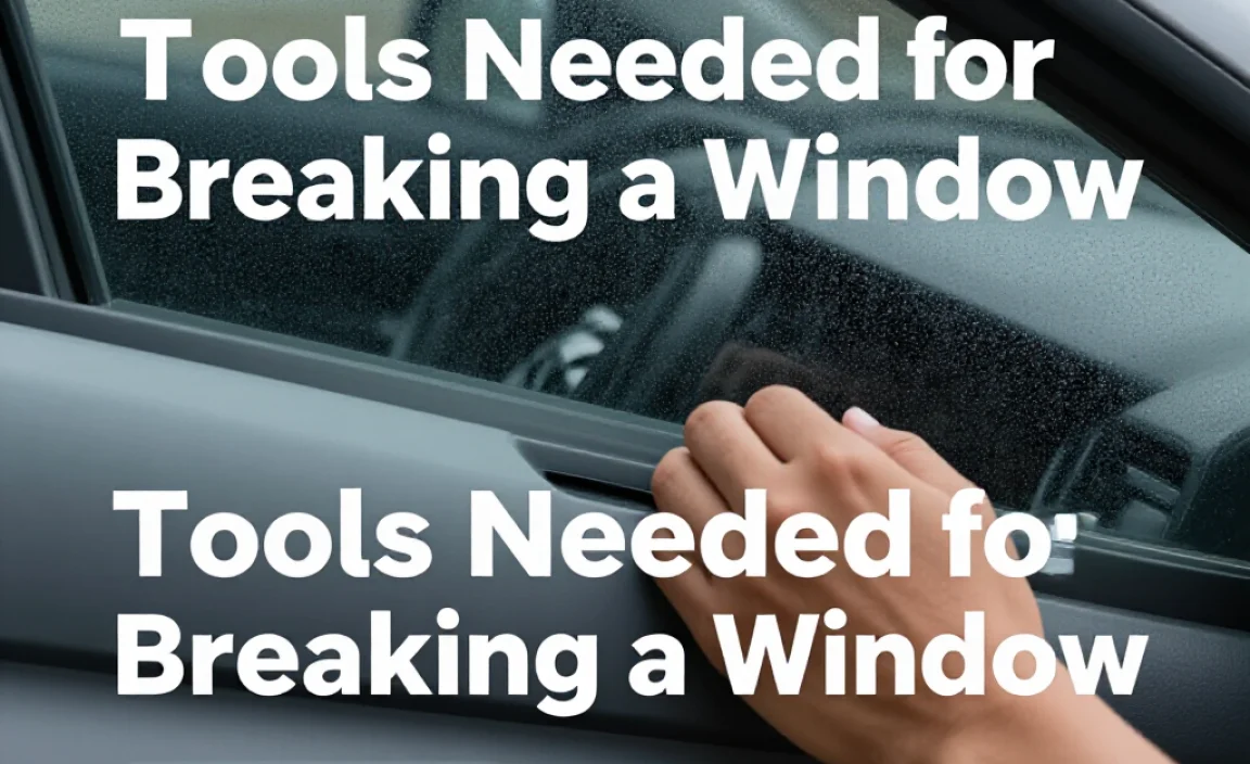 Tools Needed for Breaking a Window