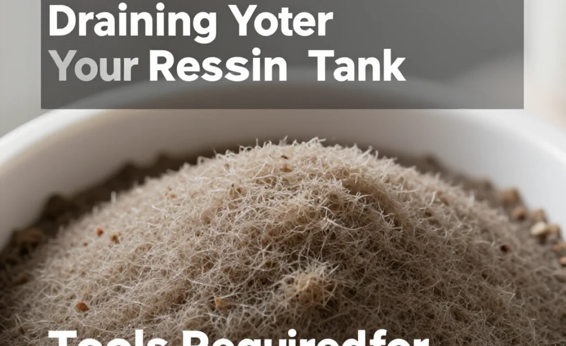 Tools Required for Draining Your Resin Tank
