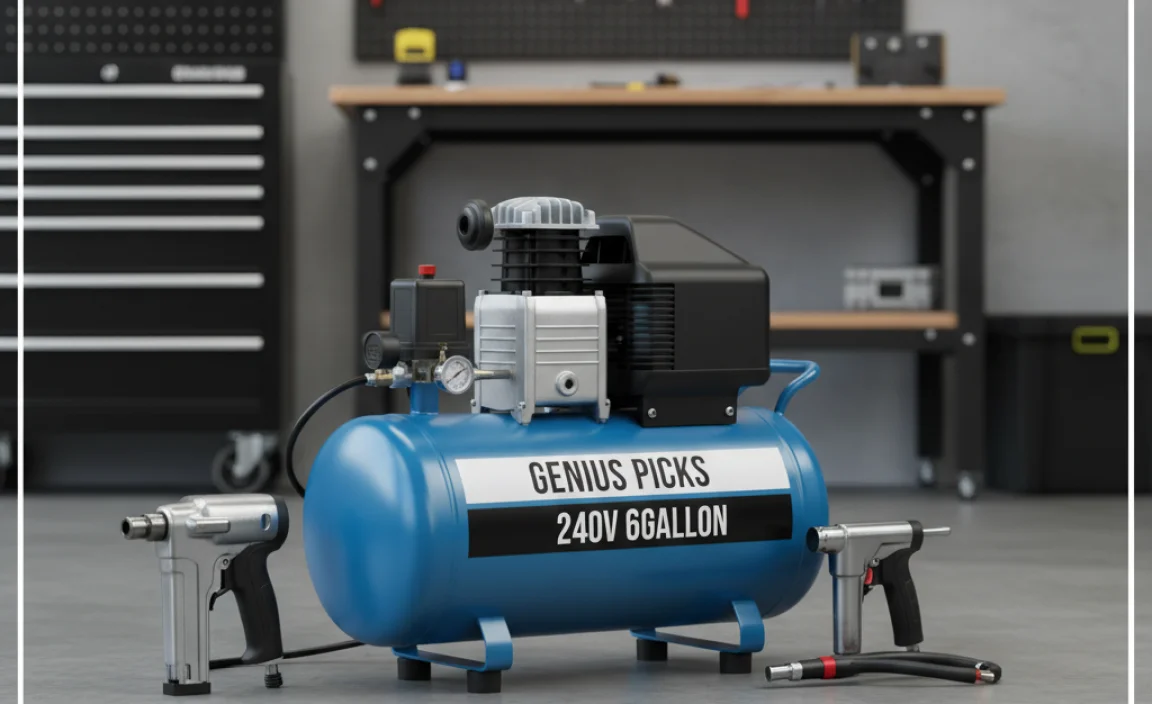 Top 240V 6-Gallon Air Compressor Picks for the DIYer