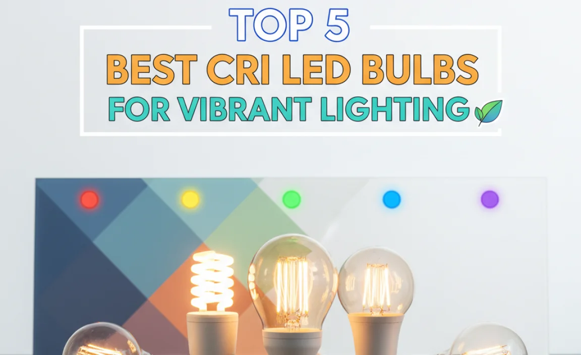 Top 5 Best Cri Led Bulbs For Vibrant Lighting