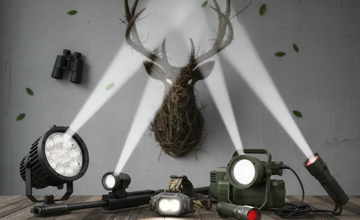 Top 5 Best Spotlights For Hunting: Illuminate Your Game!