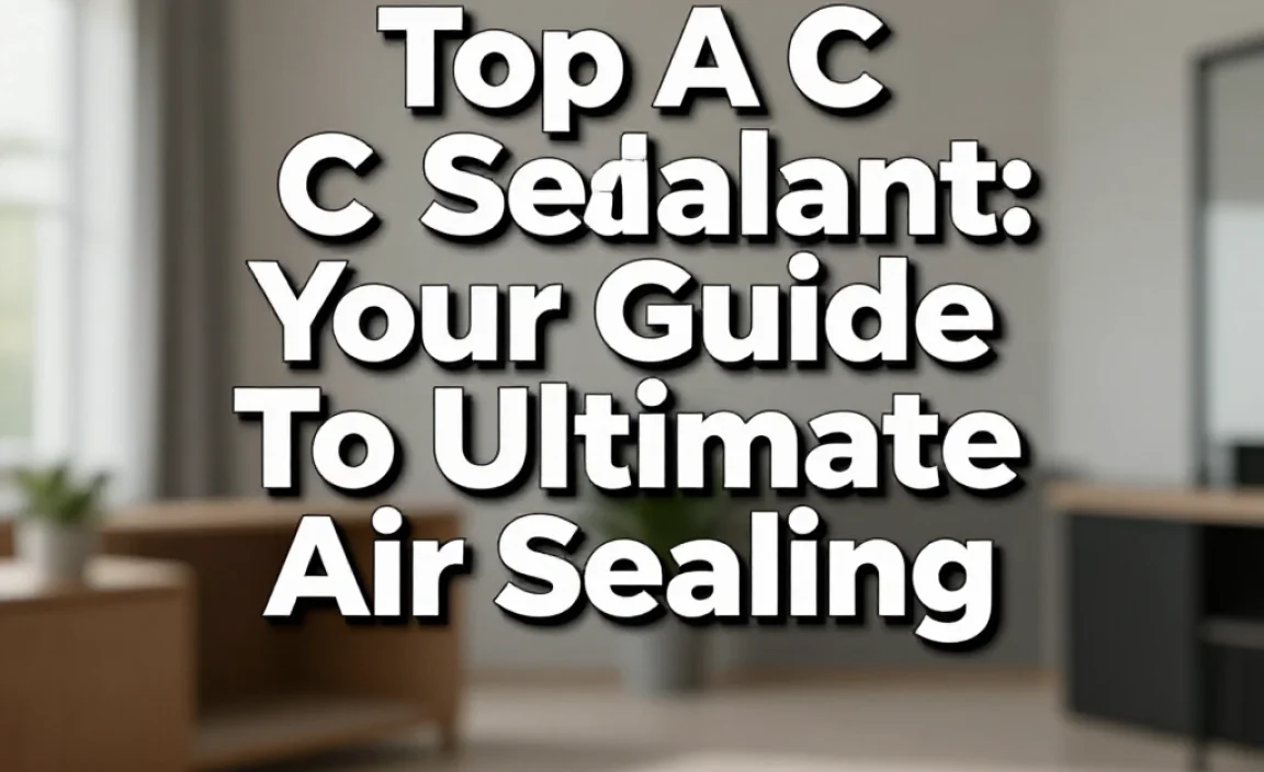 Top A C Sealant: Your Guide To Ultimate Air Sealing