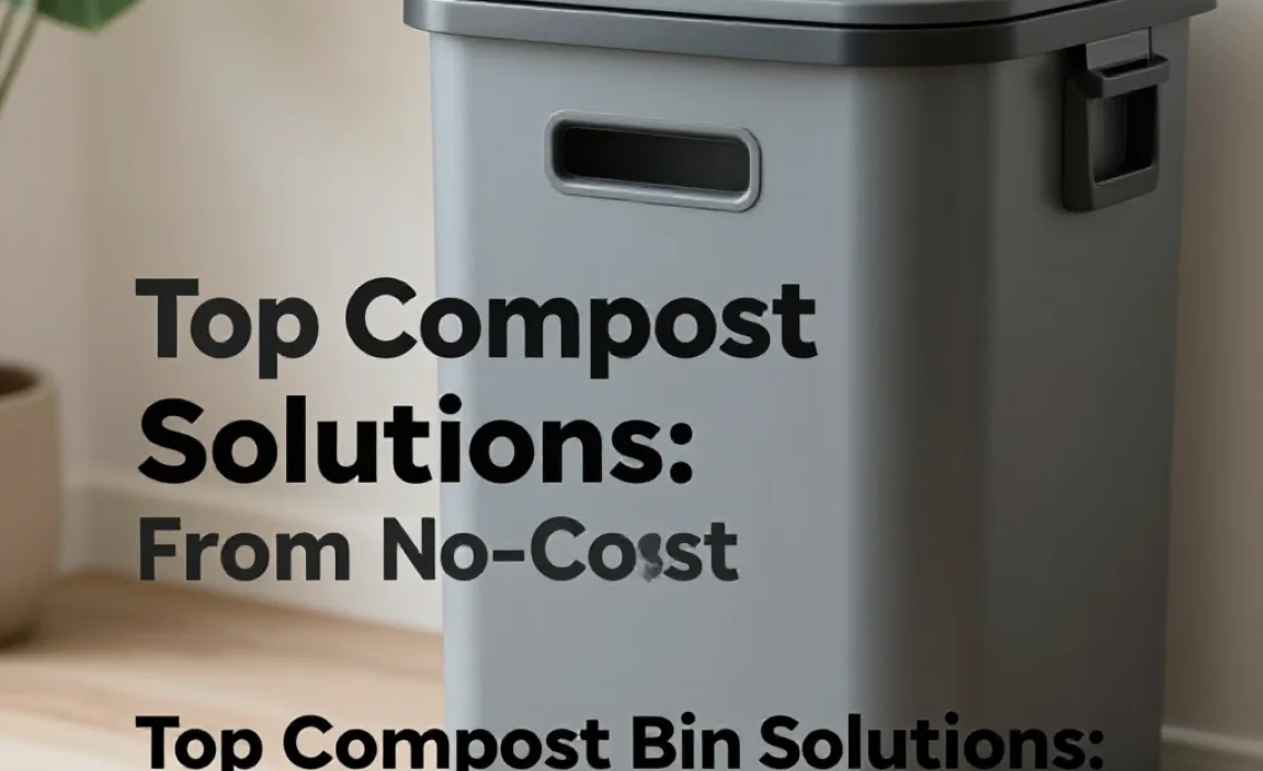 Top Compost Bin Solutions: From No-Cost to High-Tech