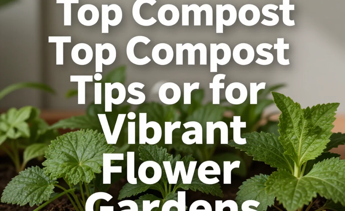 Top Compost Tips for Vibrant Flower Gardens