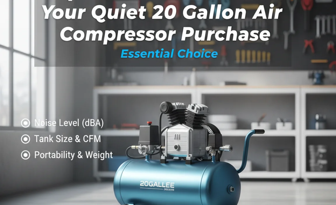 Top Considerations for Your Quiet 20 Gallon Air Compressor Purchase
