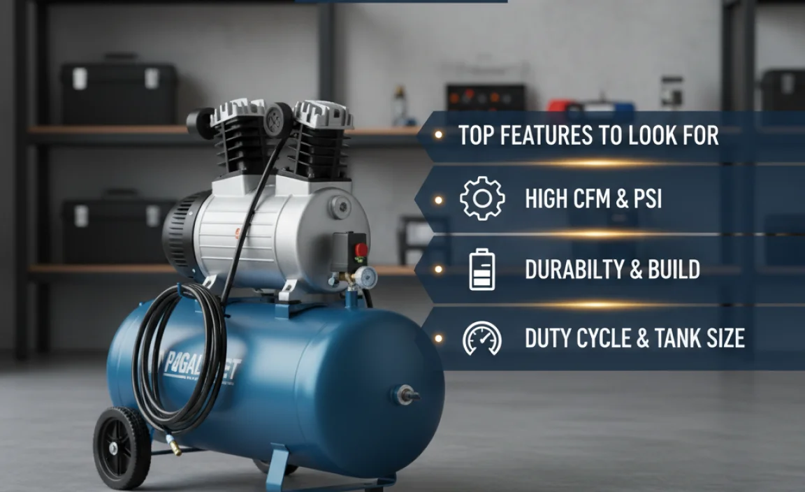 Top Features to Look for in a 240V 27 Gallon Air Compressor