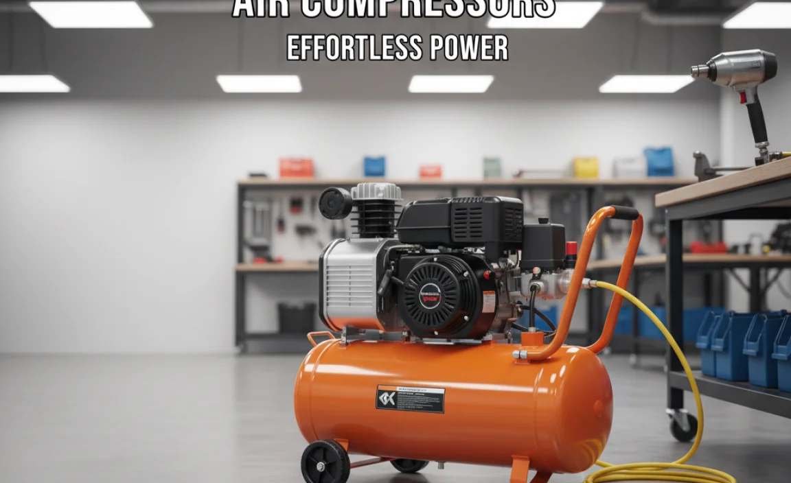 Top Gas Powered 15 Gallon Air Compressors