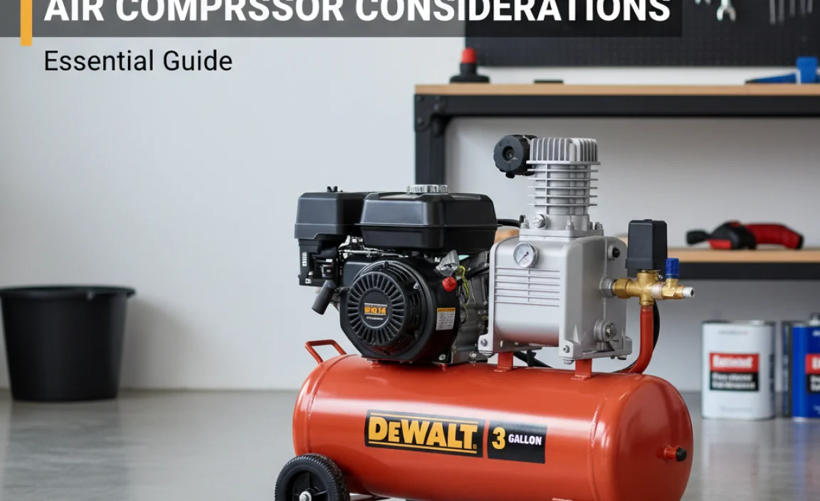 Top Gas-Powered 3-Gallon Air Compressor Considerations