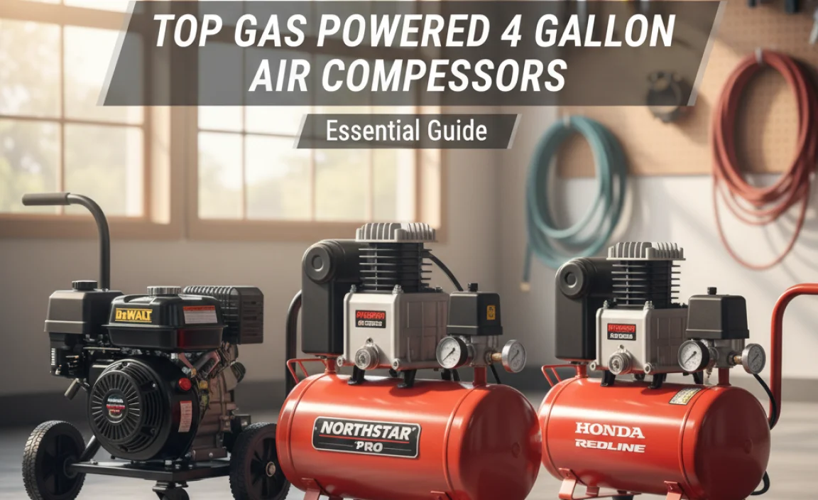 Top Gas Powered 4 Gallon Air Compressors on the Market