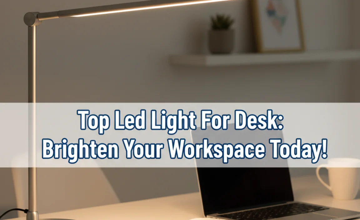 Top Led Light For Desk: Brighten Your Workspace Today!