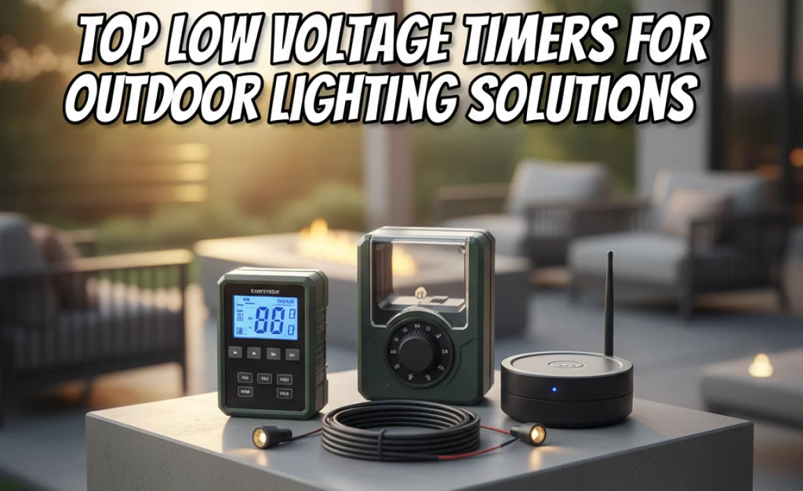 Top Low Voltage Timers For Outdoor Lighting Solutions