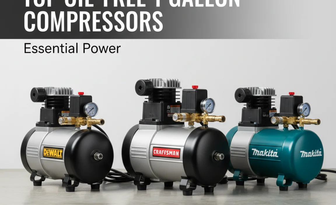 Top Oil-Free 1 Gallon Compressors on the Market