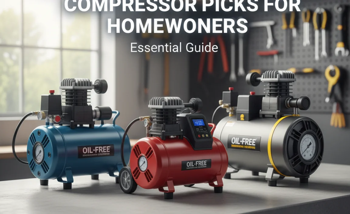 Top Oil-Free 12 Gallon Air Compressor Picks for Homeowners
