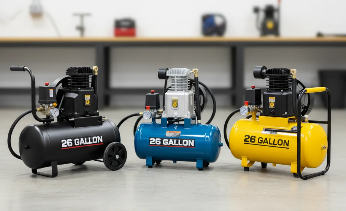 Top Oil-Lubed 26 Gallon Air Compressors: A Quick Look