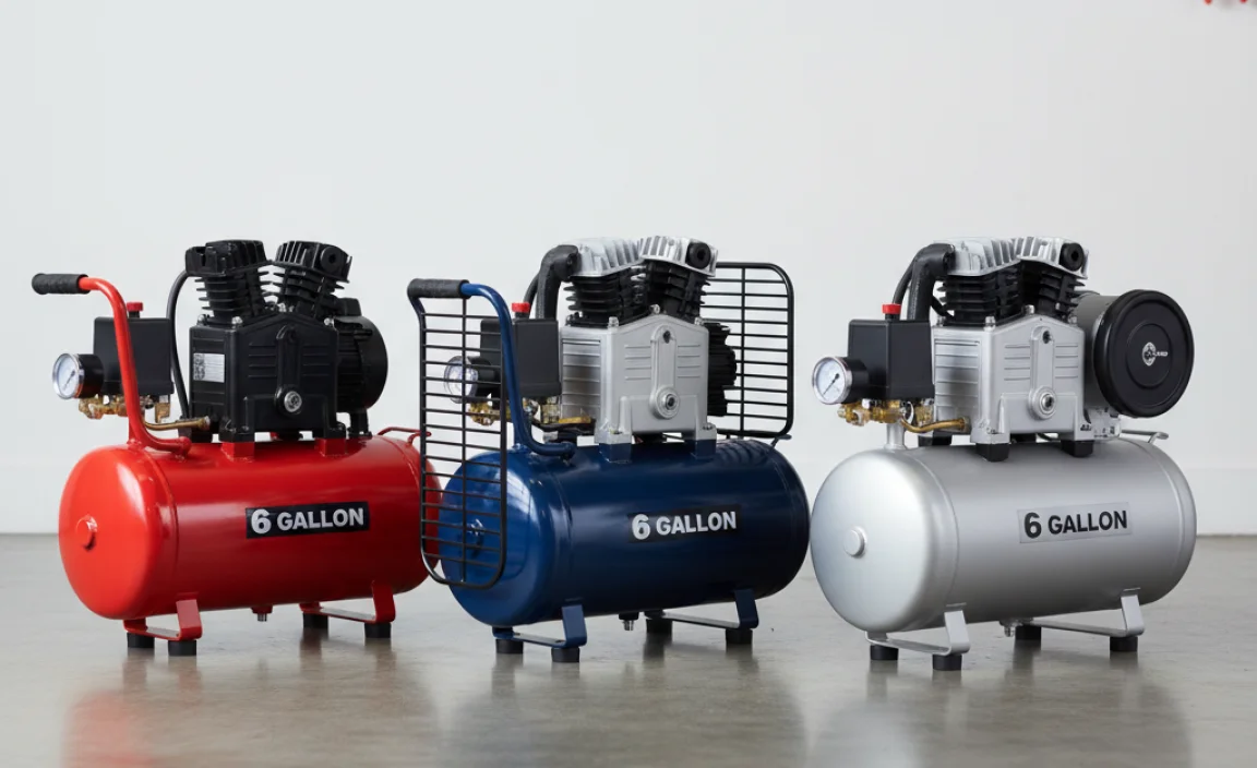 Top Oil-Lubed 6-Gallon Air Compressors: Our Top Picks