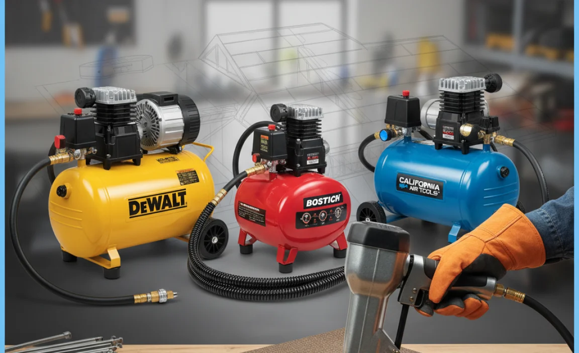 Top Picks: Best Air Compressors for Roofing Nailers