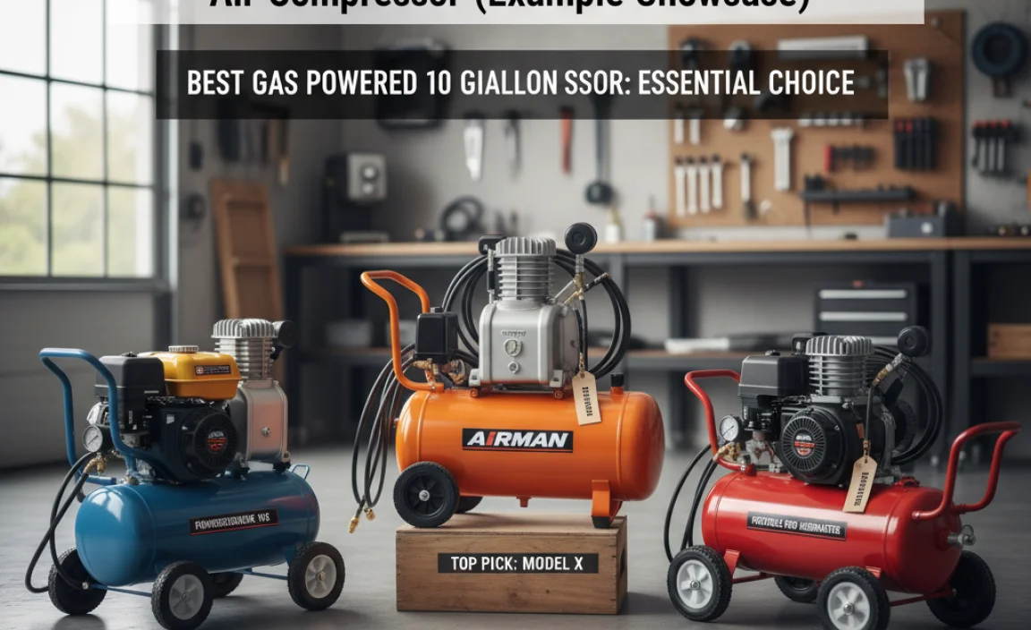 Top Picks for the Best Gas Powered 10 Gallon Air Compressor (Example Showcase)