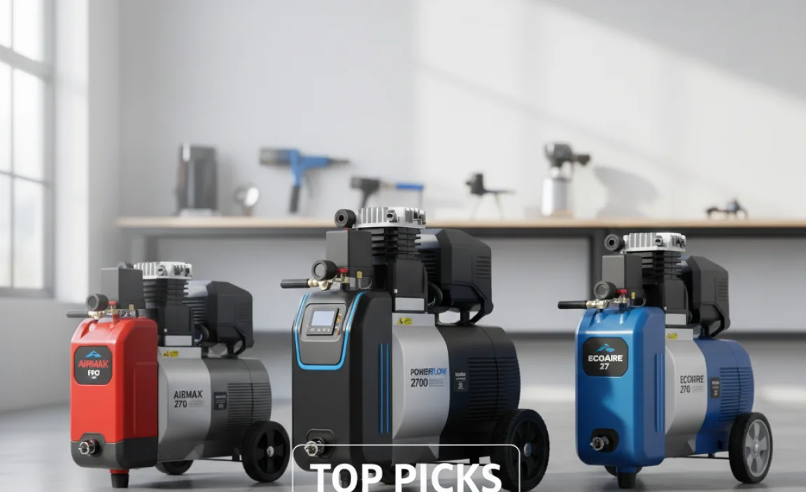 Top Picks for the Best Oil-Free 27 Gallon Air Compressors