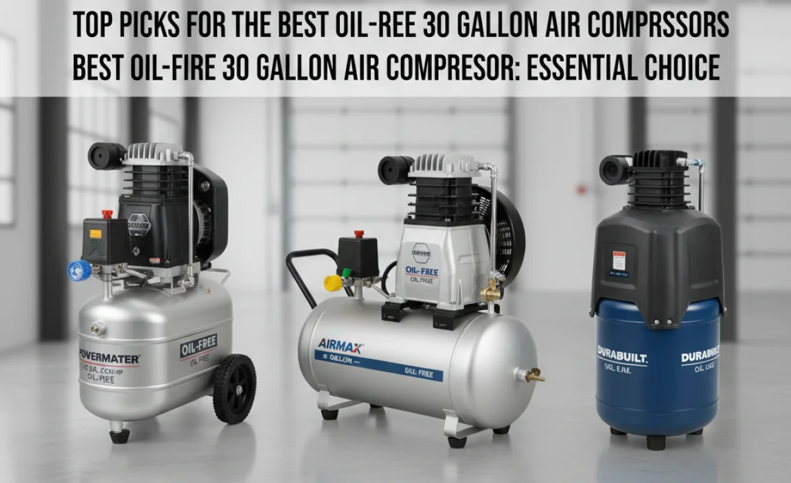 Top Picks for the Best Oil-Free 30 Gallon Air Compressors