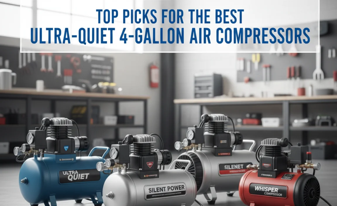 Top Picks for the Best Ultra-Quiet 4-Gallon Air Compressors
