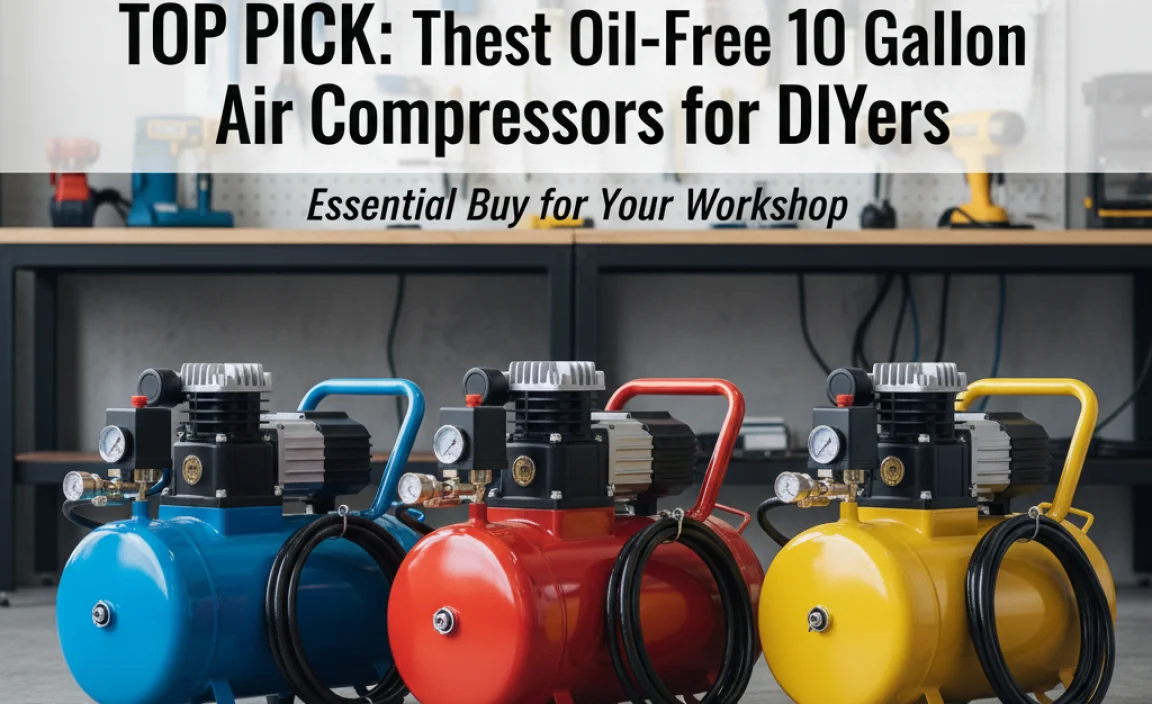 Top Picks: The Best Oil-Free 10 Gallon Air Compressors for DIYers