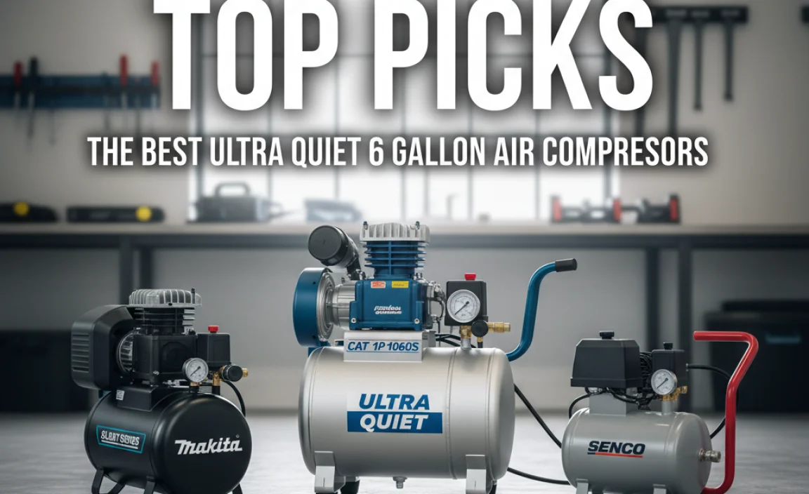 Top Picks: The Best Ultra Quiet 6 Gallon Air Compressors
