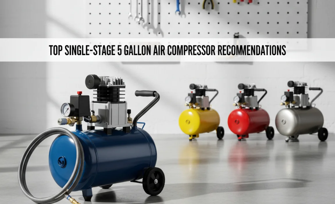 Top Single-Stage 5 Gallon Air Compressor Recommendations