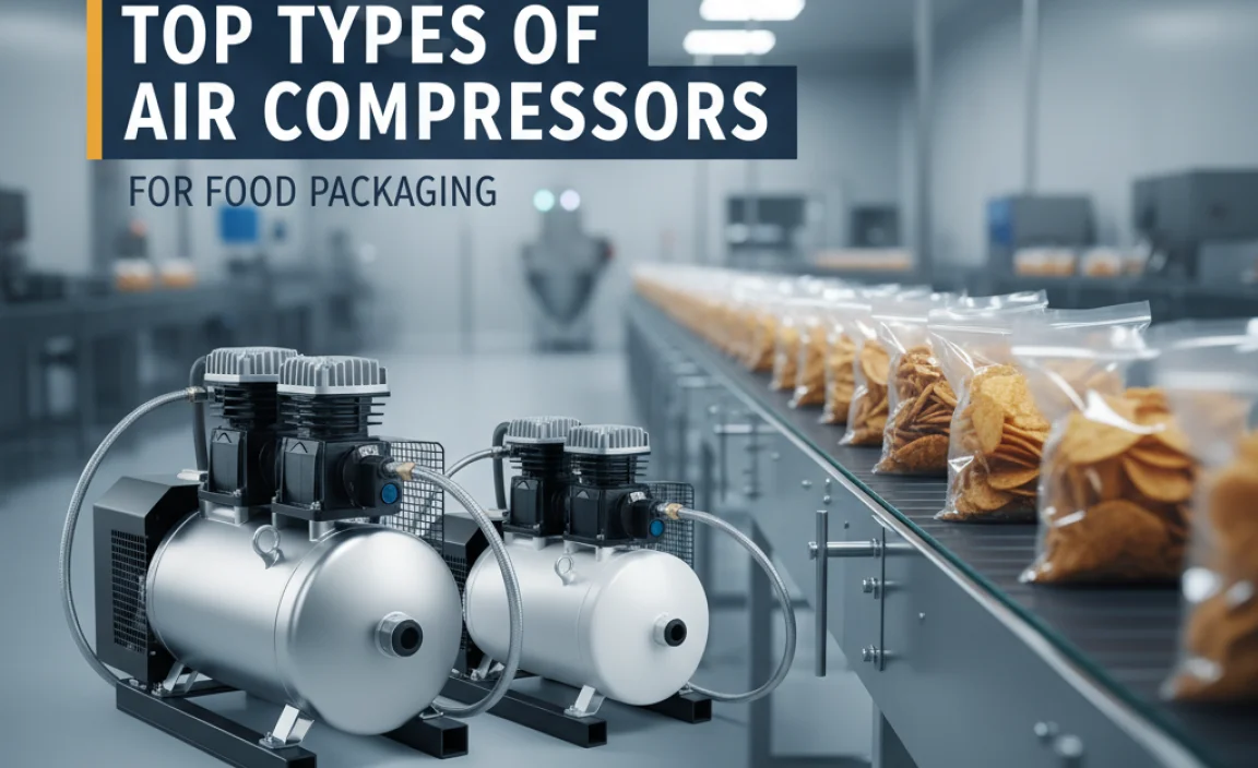Top Types of Air Compressors for Food Packaging