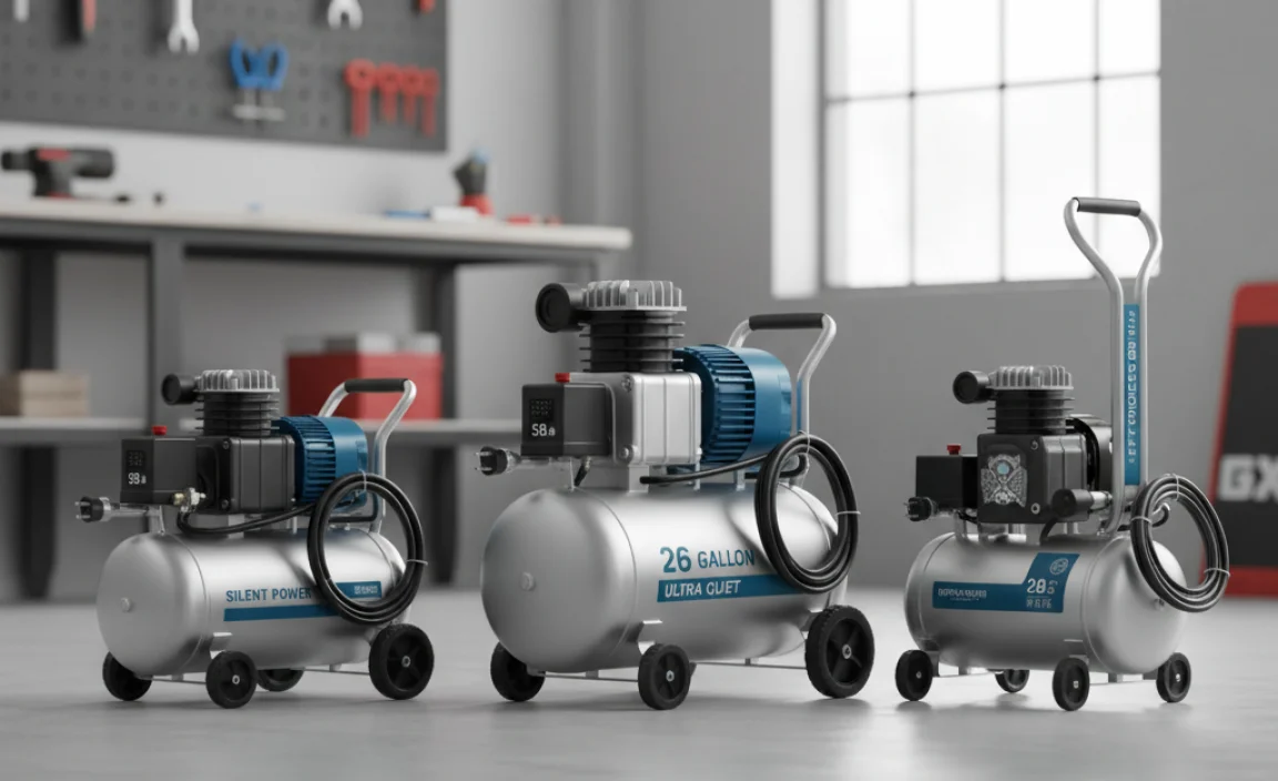 Top Ultra-Quiet 26-Gallon Air Compressor Models (Examples)