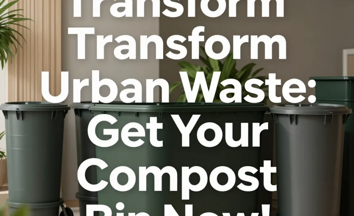 Transform Urban Waste: Get Your Compost Bin Now!