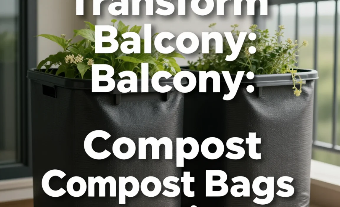 Transform Your Balcony: Compost Bags Magic!