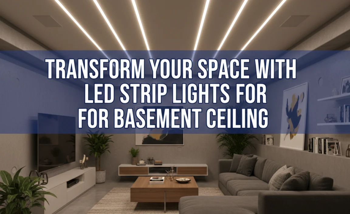 Transform Your Space With Led Strip Lights For Basement Ceiling
